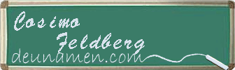 Cosimo Feldberg Visitenkarte
